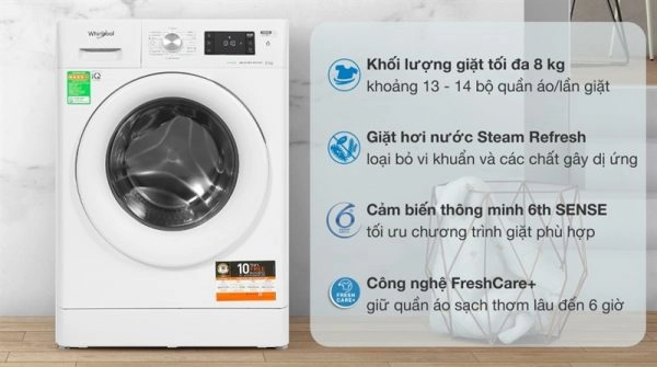 Whirlpool FreshCare+ là cứu cánh cho những người thường xuyên quên lấy quần áo sau khi giặt.